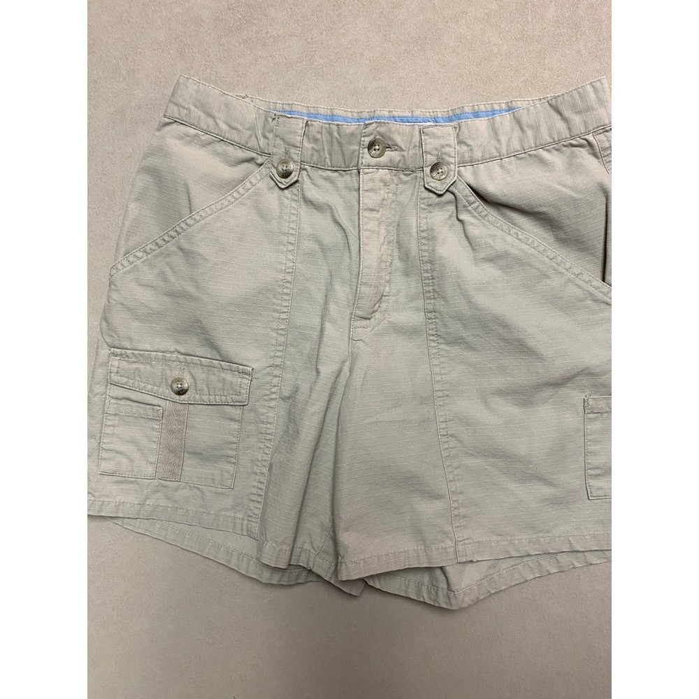 Columbia Womens Tan Ripstop Cargo Hiking Shorts Khaki AL4355 Size 10 - Picture 3 of 5